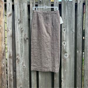 David Hollis Wool Pencil Skirt Vintage NWT 6P
